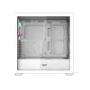 Darkflash DS900WD case per computer ATX Mid-Tower (bianco) con 4 ventole ARGB e pannello laterale in vetro temperato