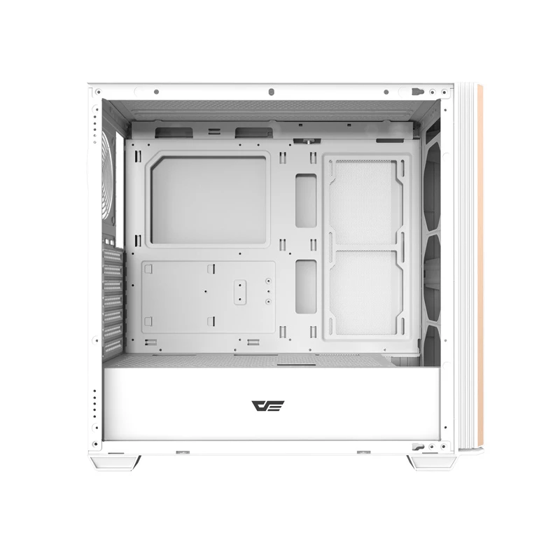 Darkflash DS900WS case per computer ATX mid-tower, bianco, vetro temperato, senza ventole
