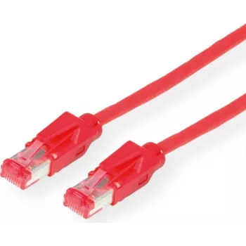 Dätwyler Cavo patch Cat.6 S/FTP, RJ45 su RJ45, 10 m, senza alogeni, rosso