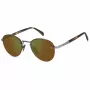 DAVID BECKHAM DB-1173-S-50L Occhiali da sole uomo Montatura in metallo oro Lenti marroni 51mm