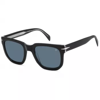 DAVID BECKHAM DB-7118-S-7C5 occhiali da sole uomo rettangolari in acetato Havana marrone 52mm
