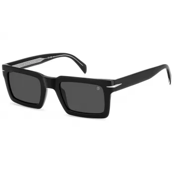 DAVID BECKHAM DB-7126-S-807 occhiali da sole uomo - montatura nera, lenti grigie, 51 mm