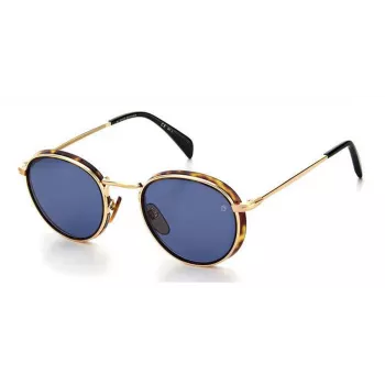 DAVID BECKHAM DB1033S2IKE9K Occhiali da sole uomo Havana acetato verde poliammide 49mm
