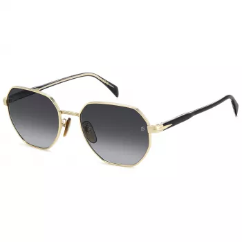 DAVID BECKHAM DB1162FSRHL Occhiali da sole uomo rettangolari in acetato Havana verde 56/19/145