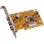 Dawicontrol DC-1394 scheda adattatore PCI Express FireWire 400 con 2 porte esterne + 1 interna, VIA VT6306, staffa low profile