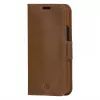 dbramante1928 Copenhagen Slim Custodia a libro per Apple iPhone 13 Pro Max, pelle granulata, marrone chiaro