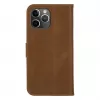 dbramante1928 Copenhagen Slim Custodia a libro per Apple iPhone 13 Pro Max, pelle granulata, marrone chiaro