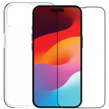 DBRAMANTE1928 360 Protection Eco Bundle iPhone 15 trasparente