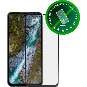 dbramante1928 eco-shield Pellicola protettiva per Samsung Galaxy A25 5G, bordo nero