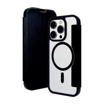 DBRAMANTE1928 Helsinki custodia MagSafe per iPhone 15 Pro Max - nero/trasparente HE67CLBL1883