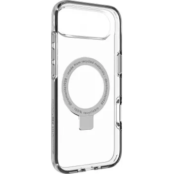 dbramante1928 Iceland Ultra cover posteriore per cellulare con supporto, compatibile MagSafe, D3O, plastica, trasparente, per Apple iPhone Air