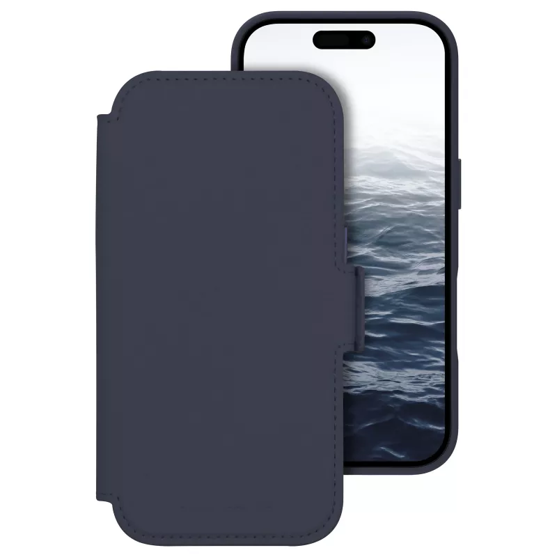 dbramante1928 Lynge custodia flip per cellulare - compatibilità MagSafe - Deep Water - per Apple iPhone 17