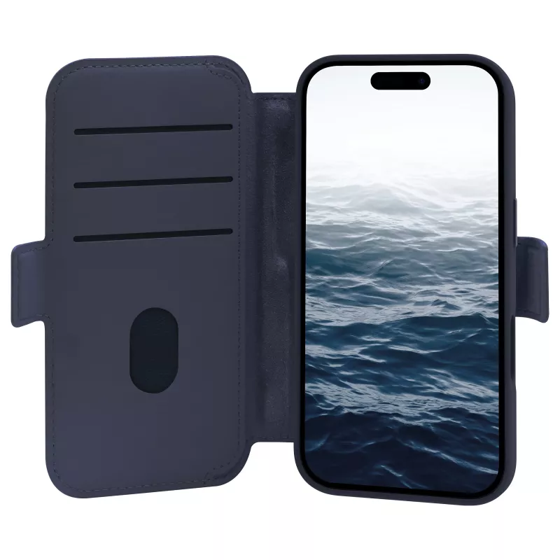 dbramante1928 Lynge custodia flip per cellulare - compatibilità MagSafe - Deep Water - per Apple iPhone 17
