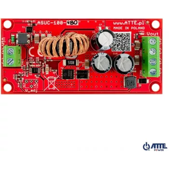 Convertitore DC/DC ATTE ASUC-100-480-OF 100W 48V ingresso 12V uscita guida DIN