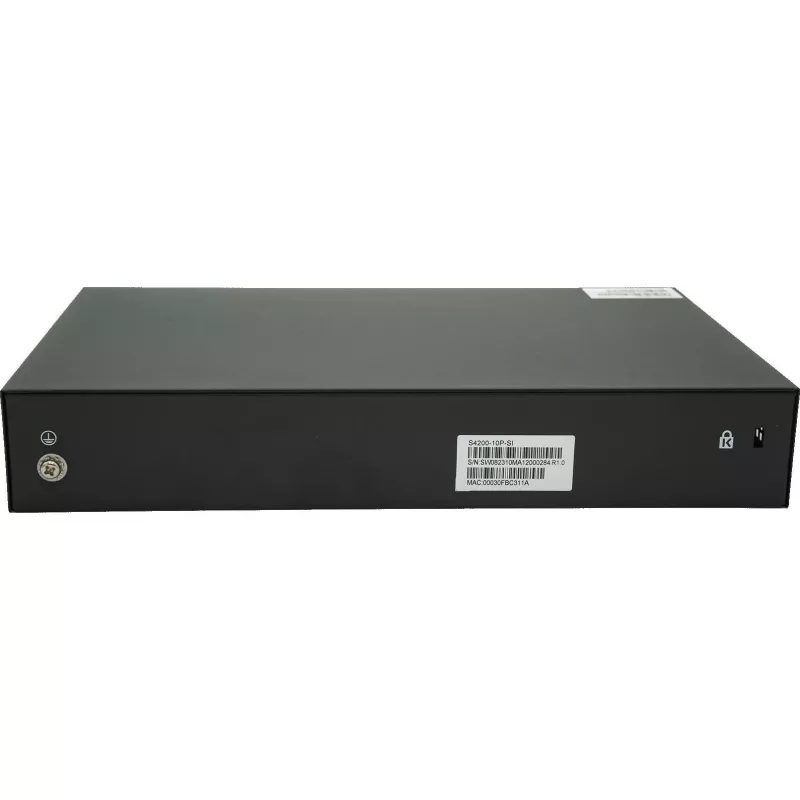 DCN S4200-10P-SI Switch Managed Layer 2 PoE+, 8x Gigabit RJ45 (PoE+), 2x SFP, 130W