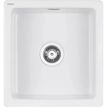 DEANTE Lavello in ceramica 1 vasca bianco 450mm montaggio a sovrapposizione