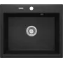 DEANTE Lavello Cucina in Composito di Granito 1 Vasca 780x440mm Nero
