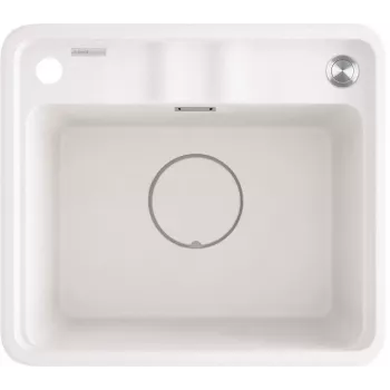 DEANTE Lavello da cucina in composito di granito 1 vasca nero 580x440mm