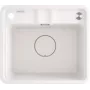 DEANTE Lavello da cucina in composito di granito 1 vasca nero 580x440mm