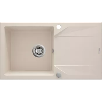 DEANTE lavello in granito composito 1 vasca con gocciolatoio - nero 780x440mm