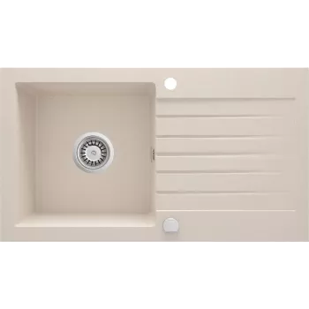 DEANTE Lavello granito 1 vasca con scolapiatti - onyx nero (620x500mm)