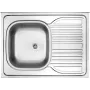 DEANTE Lavello da cucina in acciaio inox 1 vasca con gocciolatoio a destra - 780x435 mm