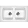 Lavello in ceramica DEANTE 2 vasche 800x500mm bianco da incasso