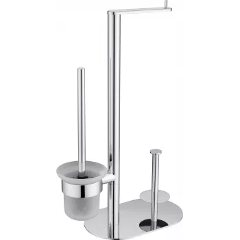 Portarotolo 3 funzioni DEANTE - Grigio, portadocumenti regolabile con guida righe e clip