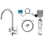 DEANTE rubinetto cucina a 3 vie con set filtro acqua, nero opaco, BCHF064M