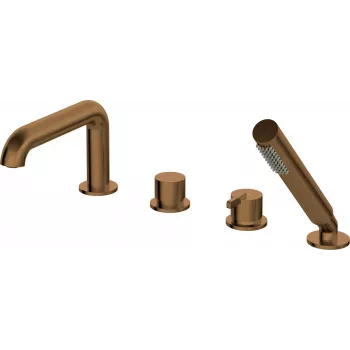 DEANTE miscelatore vasca 4 fori con set doccia - cromo