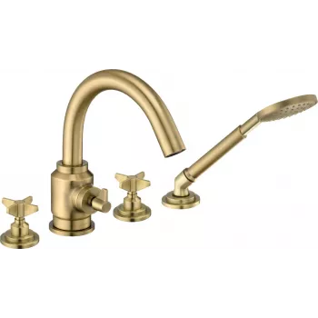 DEANTE Miscelatore vasca 4 fori con set doccia Cromo
