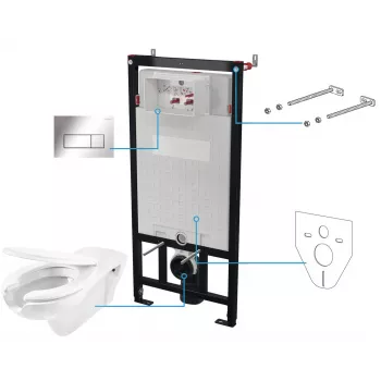 DEANTE Set WC da Incasso 6-in-1