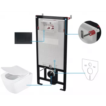 DEANTE Set WC da incasso 6 in 1