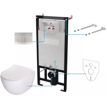 DEANTE Set WC da incasso 6 in 1