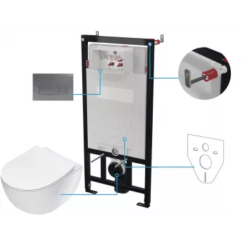 DEANTE Set WC da incasso 6 in 1