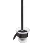 DEANTE ADI N711 Set Spazzolino WC a Parete con Supporto in Acciaio Inox, Argento, Opaco