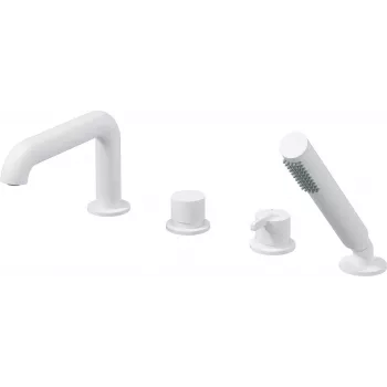 DEANTE Arnika Rubinetto vasca 4 fori con set doccia cromato ottone