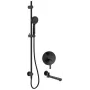DEANTE Arnika set doccia incasso con becco vasca, nero opaco, soffione pioggia 250 mm