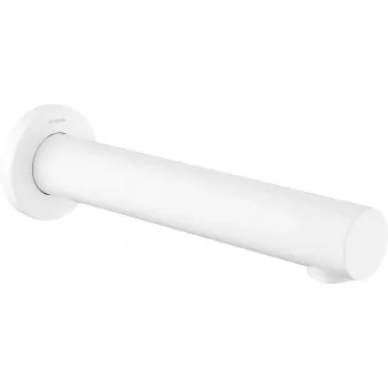DEANTE Arnika Nero bocca per vasca da bagno - 200 mm miscelatore monocomando per vasca a parete, nero opaco