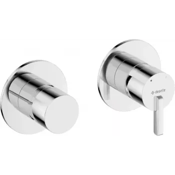 DEANTE Arnika miscelatore doccia con deviatore – orizzontale, nero opaco, a parete, monocomando, ottone, cartuccia ceramica 35 mm, interasse 150 mm