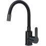 DEANTE Arnika miscelatore monocomando per lavabo con bocca curva, cromo