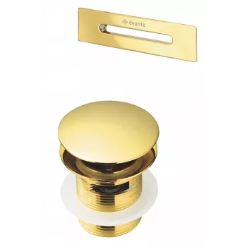 DEANTE Set accessori per vasca da bagno - scarico e troppopieno, cromo, ottone, automatico