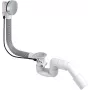 DEANTE Sifone per vasca con chiusura automatica, ottone cromato, scarico 52 mm, uscita 40/50 mm