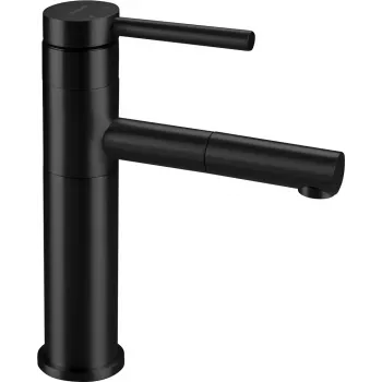 DEANTE BGE_N22M Rubinetto lavabo con bocca estraibile, nero opaco