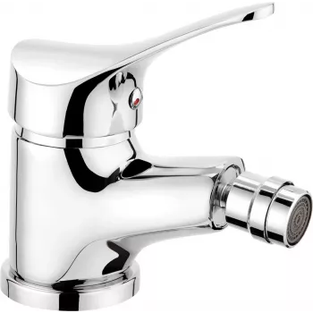 DEANTE BOJ 031M Rubinetto bidet con tappo automatico, cromo lucido, miscelatore monocomando, montaggio a appoggio, 1.2 GPM