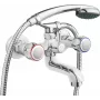 DEANTE BON 011D miscelatore monocomando vasca con set doccia, nero opaco, montaggio a parete