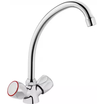 DEANTE BON 060D Miscelatore per Cucina da Appoggio Cromo Monocomando con Bocca Orientabile in Ottone
