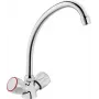 DEANTE BON 060D Miscelatore per Cucina da Appoggio Cromo Monocomando con Bocca Orientabile in Ottone