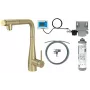 DEANTE BREFR75M Rubinetto da cucina con sistema di filtrazione acqua, beccuccio estraibile, cromato