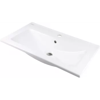 DEANTE lavabo in ceramica da incasso con spazio rubinetteria